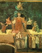 Ambrogio Lorenzetti Allegory of the Good Government oil painting artist